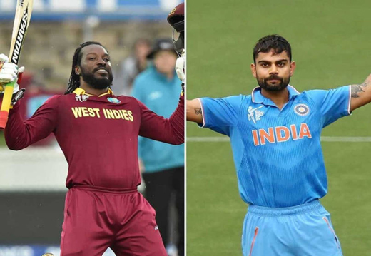 Christ gayle virat kohli